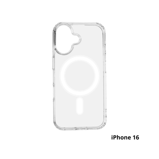 Coque Antichoc transparente 1,5mm Magsafe pour iPhone 16 - 6,1" - Grande fente caméra