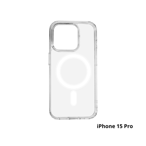 Coque Antichoc transparente 1,5mm Magsafe pour iPhone 15 Pro - 6,1" - Grande fente caméra