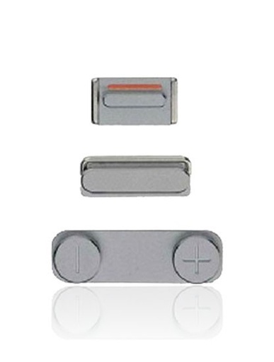 [107082000544] Kit de Boutons - Power-Volume-Switch pour iPhone 5S - SE 2016 - Gris sidéral