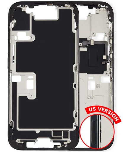Châssis intermédiaire avec boutons Power et Volume pour iPhone 16 Pro - Version US - Grade A Occasion - Titane Noir