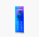 Roll-up publicitaire Hydrogel - Bleu - 165 x 60 cm
