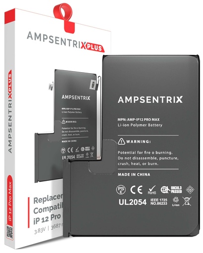 Batterie pour iPhone 12 Pro Max - AmpSentrix Plus