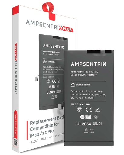 Batterie pour iPhone 12 et 12 Pro - AmpSentrix Plus