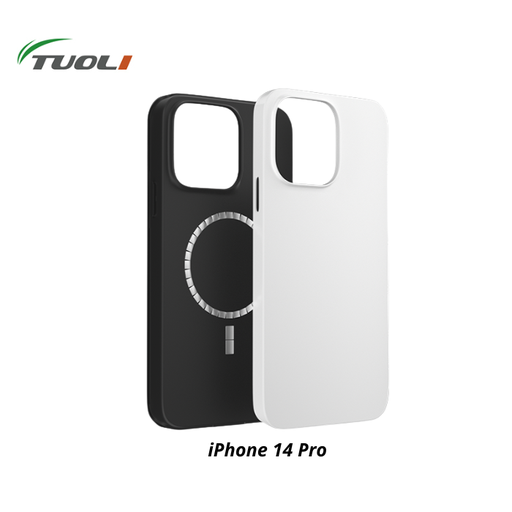 Coque double couche brillante 2 en 1 - avec aimant Magsafe - pour iPhone 14 Pro