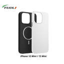 Coque double couche brillante 2 en 1 - avec aimant Magsafe - pour iPhone 12 Mini et 13 Mini