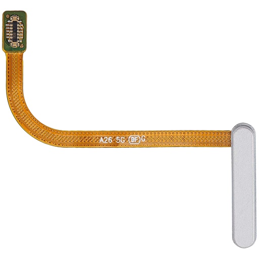 Lecteur d'empreintes digitales avec nappe pour SAMSUNG A26 5G - A266 - Premium - Blanc