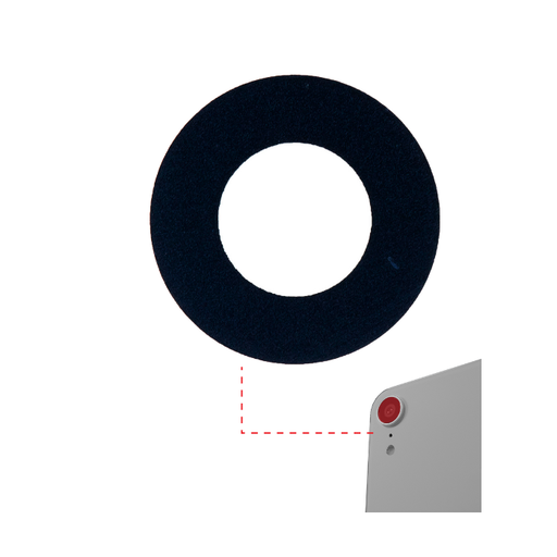 Lot de 10 lentilles caméra arrière - Verre seul - pour iPhone XR - Aftermarket Plus - Toutes couleurs