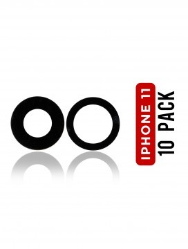 Lot de 10 Lentilles caméra arrière - Verre seul-pour iPhone 11 - 2 pièces par lot