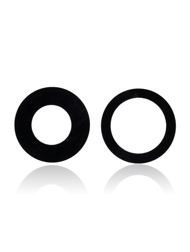 Lot de 10 lentilles caméra arrière - verre seul - avec adhésif pour iPhone 12 - 12 Mini