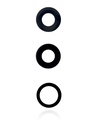 Lot de 10 Lentilles caméra arrière avec adhésif - Verre seul - pour iPhone 12 Pro - Aftermarket Plus - 3 pièces par lot