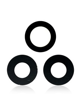 Lot de 10 lentilles caméra arrière - verre seul - avec adhésif pour iPhone 12 Pro Max -  Aftermarket Plus - 3 pièces par lot