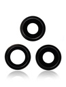 Lentille caméra arrière avec support pour iPhone 12 Pro - 3 pièces - Saphir véritable - Premium - Noir
