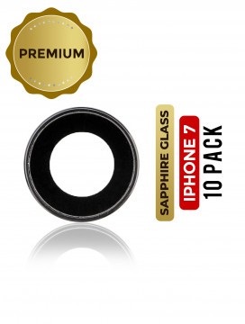 Lot de 10 Lentilles caméra arrière avec support pour iPhone 7 - Saphir  Premium