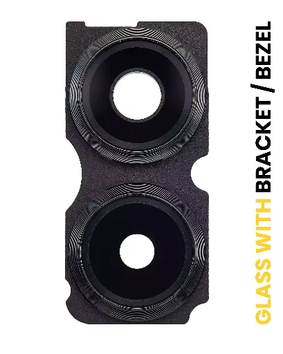 Lentille caméra arrière avec support - cadre pour XIAOMI Redmi Note 13 Pro Plus 5G - Noir