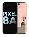 Bloc écran OLED avec châssis - avec lecteur d'empreintes digitales - pour GOOGLE Pixel 8A - SERVICE PACK - Toutes couleurs