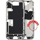 Châssis intermédiaire avec boutons Power et volume original pour iPhone 16 Pro - Version internationale - Grade A - Titane blanc - original occasion