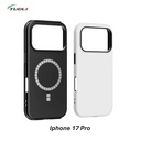 Coque double couche brillante 2 en 1 - avec aimant Magsafe - pour iphone 17 Pro
