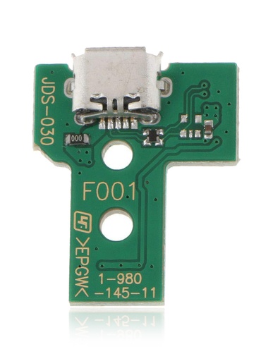 [109082006005] PCB USB compatible manette PS4 - V3 - JDS-030 - Nappe 12pin fournie