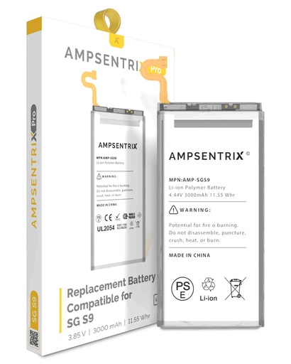 [107082013154] Batterie compatible SAMSUNG S9 - G960F - AmpSentrix Pro