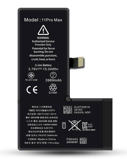 [BATT-IP11PM] Batterie iPhone 11 Pro Max - 3969 mAh adhésif inclus