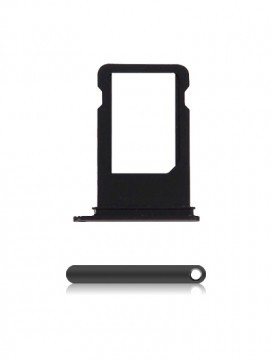 [107082001035] Tiroir SIM Pour iPhone 7 - Noir Mat
