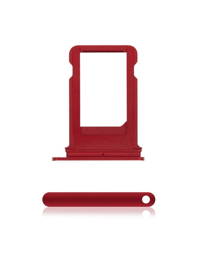 [107082001580] Tiroir SIM Pour iPhone 8 Plus - Rouge