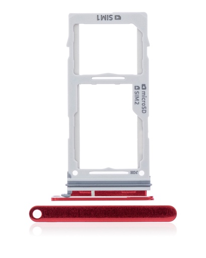 [107082026013] Tiroir Double SIM compatible SAMSUNG S10e - S10 - S10 Plus - G970F - G973F - G975F - Rouge