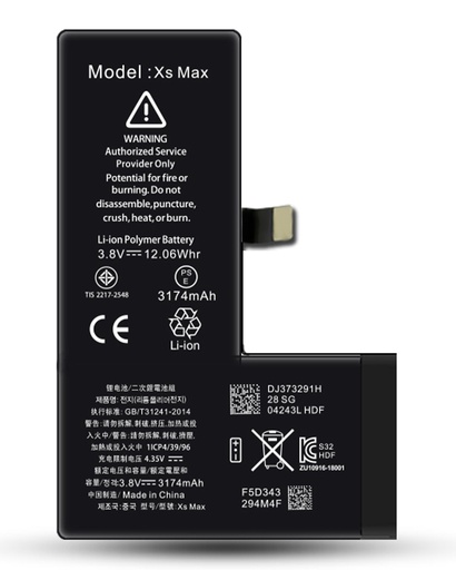 [BATT-IPXSM] Batterie iPhone XS Max Ti - 3174mAh - adhésif inclus