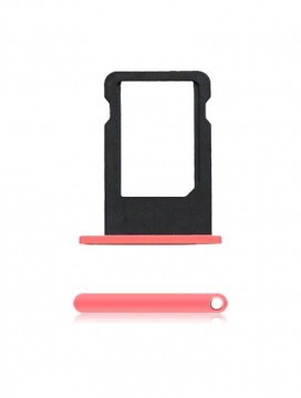 [107082000420] Tiroir SIM pour iPhone 5C - Rose