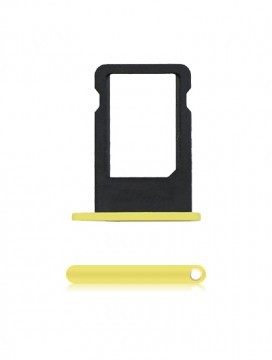 Tiroir SIM compatible iPhone 5C - Jaune