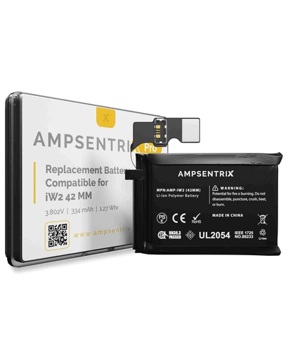 [107082007080] Batterie compatible APPLE Watch Serie 2 - 42MM - AmpSentrix Pro