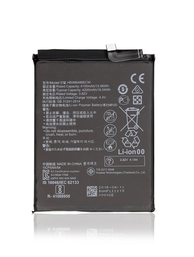 Batterie compatible HUAWEI Mate 20 Pro - P30 Pro - HB486486ECW