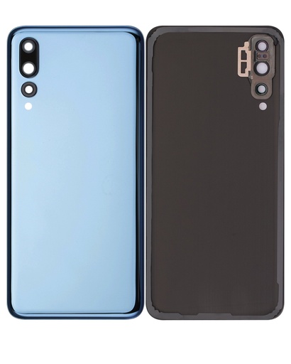 [107082059732] Vitre arrière avec vitre APN compatible HUAWEI P20 Pro - Bleu Saphir - sans logo