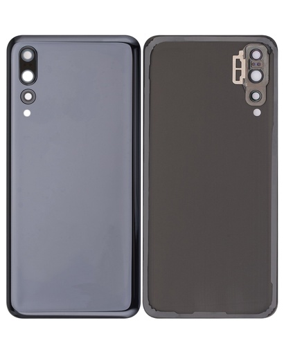 [107082059730] Vitre arrière avec vitre APN compatible HUAWEI P20 Pro - Noir sans logo