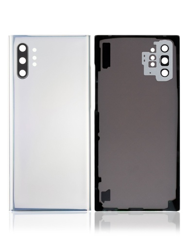 Vitre arrière - avec vitre caméra pour SAMSUNG Note 10 Plus - N975 - Argent - Sans logo