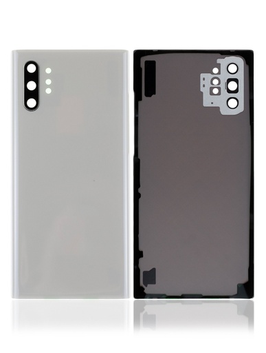 Vitre arrière - avec vitre caméra pour SAMSUNG Note 10 Plus - N975 - Blanc - Sans logo