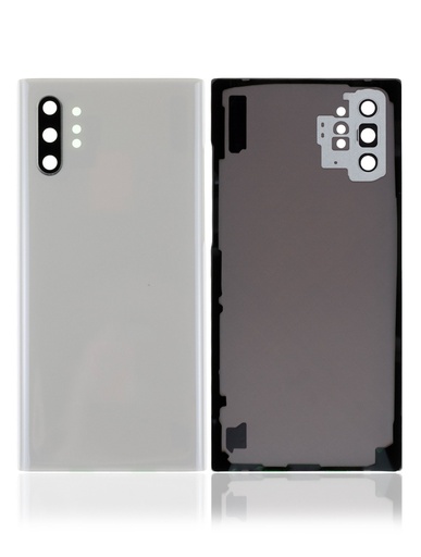 [107082066931] Vitre arrière (avec vitre caméra) pour SAMSUNG Note 10 Plus - N975 - Blanc (sans logo)