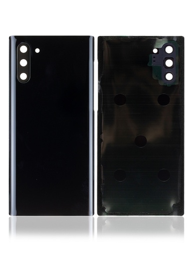 Vitre arrière - avec vitre caméra pour SAMSUNG Note 10 - N970 - Noir - Sans logo