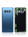 Vitre arrière - avec vitre caméra pour SAMSUNG S10 Plus - G975F - Prism Bleu - Sans logo