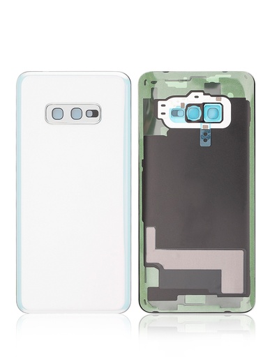 Vitre arrière - avec vitre caméra compatible SAMSUNG S10e - G970F - Blanc - Sans logo