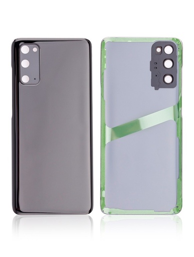 Vitre arrière - avec vitre caméra pour SAMSUNG S20 - G980F - Noir - Sans logo