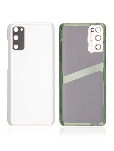 Vitre arrière - avec vitre caméra pour SAMSUNG S20 - G980F - Blanc - Sans logo