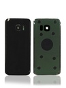 Vitre arrière - avec vitre caméra pour SAMSUNG S7 - G930F - Noir - Sans logo