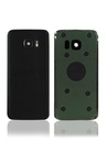 Vitre arrière - avec vitre caméra pour SAMSUNG S7 Edge - G935F - Noir - Sans logo