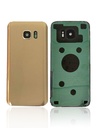 Vitre arrière - avec vitre caméra pour SAMSUNG S7 Edge - G935F - Or - Sans logo