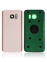 Vitre arrière - avec vitre caméra pour SAMSUNG S7 Edge - G935F - Or Rose - Sans logo