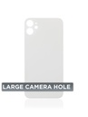 Vitre arrière Pour iPhone 11 (No Logo / Large Camera Hole) - Blanc