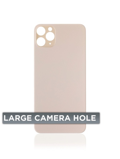 [107082069629] Vitre arrière Pour iPhone 11 Pro Max (No Logo / Large Camera Hole) - Or
