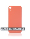 Vitre arrière compatible pour iPhone XR (No Logo / Large Camera Hole) - Corail
