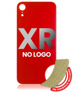 [202232330220001] Vitre arrière Pour iPhone XR (No Logo / Large Camera Hole) - Rouge